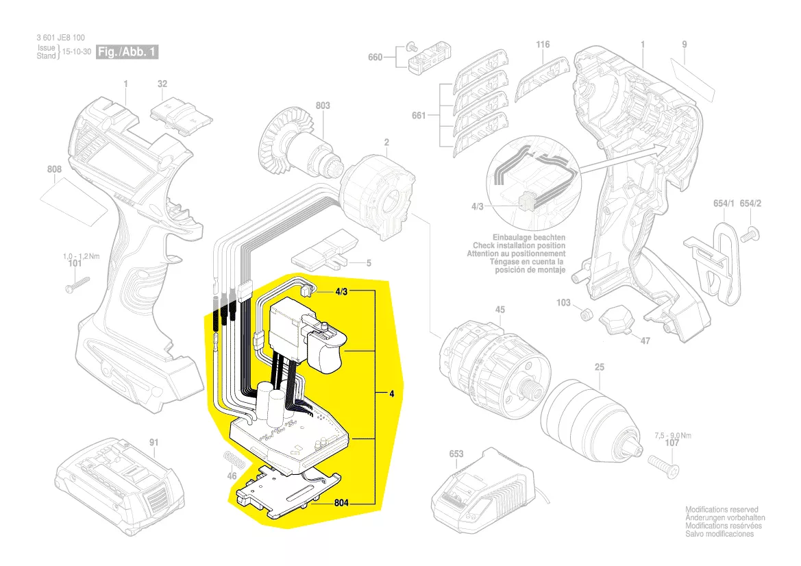 Module électronique réf. 1 607 233 5A9 BOSCH